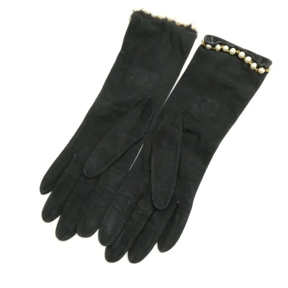 Chanel Gloves L Long Pearl - Picture 2 of 8